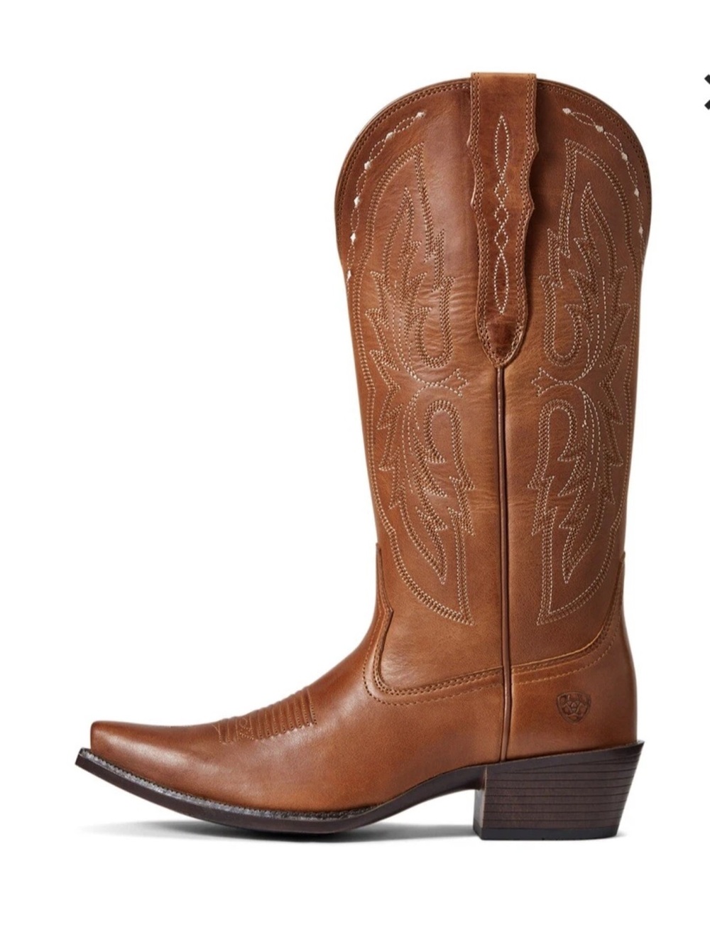 Classic Western Tall Cowboy Boots in Brown - Picture 3 of 4